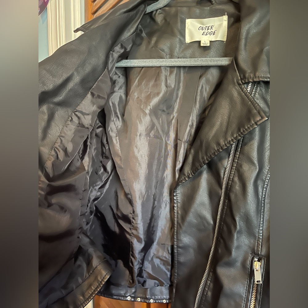 Outer Edge Size Large Leather Jacket - image 4